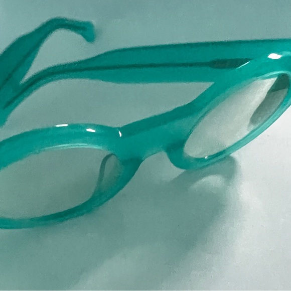 Blue Round Retro Pop Art Space Age Mod Eyeglass Frames - Picture 11 of 13